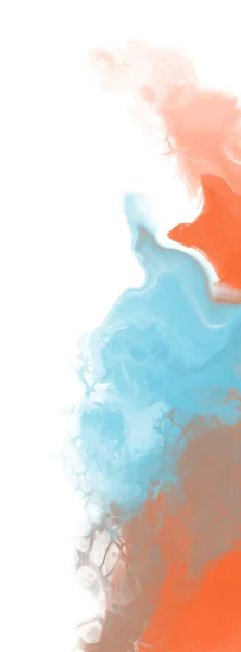 Abstrakt Blå Orange Färg Bakgrund Målning Design Vektor Illustration — Stock vektor