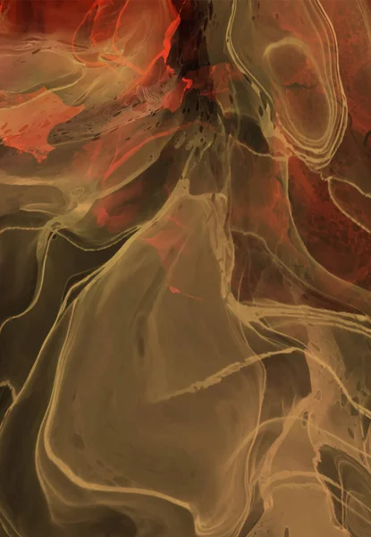 Renkli fırça elementleri olan zarif bir afiş tasarımı. Soyut dekorasyon. Vektör illüstrasyonu.