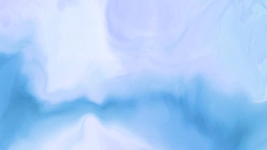 Mavi boya fırçası elementli zarif afiş tasarımı. Soyut dekorasyon. Vektör illüstrasyonu.