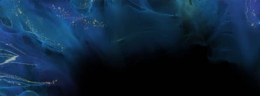 Renkli fırça elementleri olan zarif bir afiş tasarımı. Soyut dekorasyon. Vektör illüstrasyonu.