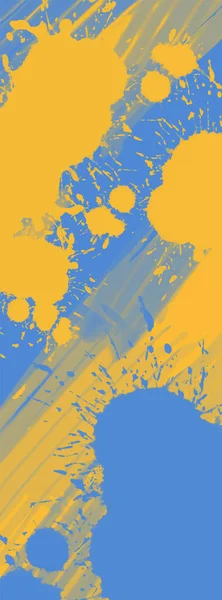 Абстракт Блакитний Жовтий Фарбує Україну Стилі Бекпол Український Кольоровий Дизайн — стоковий вектор