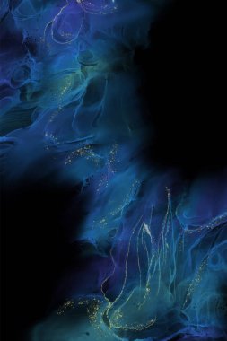 Renkli fırça elementleri olan zarif bir afiş tasarımı. Soyut dekorasyon. Vektör illüstrasyonu.