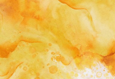 Soyut altın sarısı suluboya arka plan. Pankart unsuru tasarla. Vektör illüstrasyonu