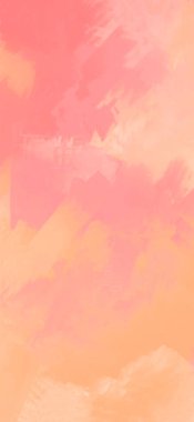 Soyut Pembe Mercan Turuncu Boya Arkaplanı. Pankart unsuru tasarla. Vektör illüstrasyonu