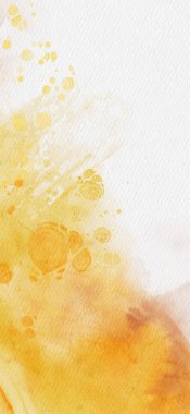 Soyut altın sarısı suluboya arka plan. Pankart unsuru tasarla. Vektör illüstrasyonu