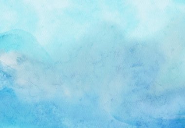 Soyut mavi suluboya arka plan. Pankart unsuru tasarla. Vektör illüstrasyonu