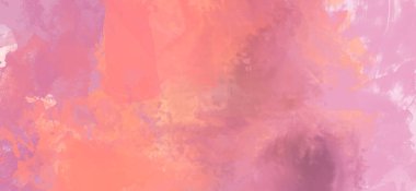 Soyut Pembe Boya Arkaplanı. Pankart unsuru tasarla. Vektör illüstrasyonu