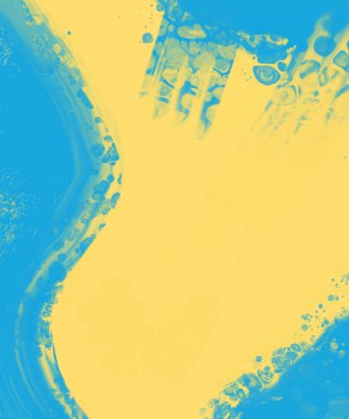 Soyut Mavi Sarı Boya Ukrayna tarzı arka plan. Ukrayna renk tasarım afişi ögesi. Vektör illüstrasyonu