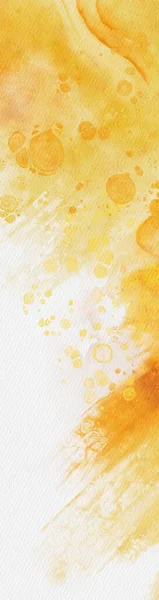 Abstracto Oro Amarillo Acuarela Pintura Fondo Elemento Banner Diseño Ilustración — Archivo Imágenes Vectoriales