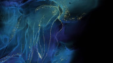 Renkli fırça elementleri olan zarif bir afiş tasarımı. Soyut dekorasyon. Vektör illüstrasyonu.