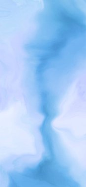 Mavi boya fırçası elementli zarif afiş tasarımı. Soyut dekorasyon. Vektör illüstrasyonu.