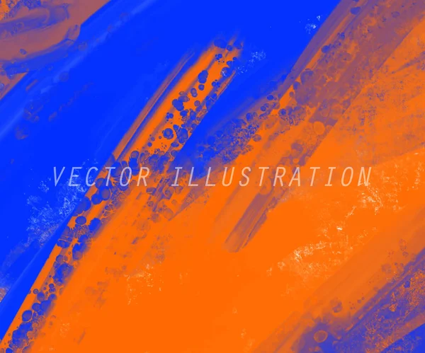 Abstrato Azul Laranja Rosa Pintura Fundo Elemento Banner Design Ilustração — Vetor de Stock