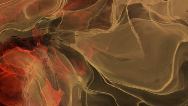 Renkli fırça elementleri olan zarif bir afiş tasarımı. Soyut dekorasyon. Vektör illüstrasyonu.