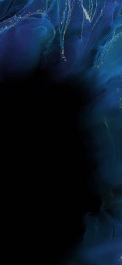 Renkli fırça elementleri olan zarif bir afiş tasarımı. Soyut dekorasyon. Vektör illüstrasyonu.