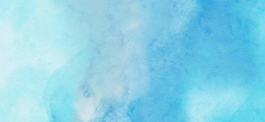 Soyut mavi suluboya arka plan. Pankart unsuru tasarla. Vektör illüstrasyonu