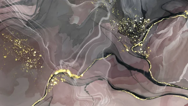 Векторный Чёрно Розовый Баннер Ручное Рисование Абстрактного Мазка Волновой Элемент — стоковый вектор