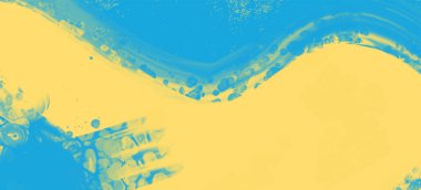 Soyut Mavi Sarı Boya Ukrayna tarzı arka plan. Ukrayna renk tasarım afişi ögesi. Vektör illüstrasyonu