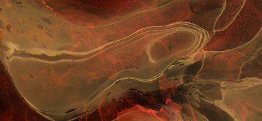 Renkli fırça elementleri olan zarif bir afiş tasarımı. Soyut dekorasyon. Vektör illüstrasyonu.