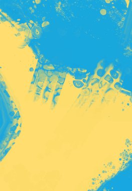 Soyut Mavi Sarı Boya Ukrayna tarzı arka plan. Ukrayna renk tasarım afişi ögesi. Vektör illüstrasyonu