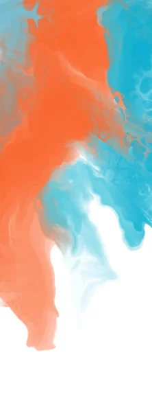 Abstrait Bleu Orange Couleur Fond Peinture Design Illustration Vectorielle — Image vectorielle