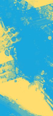 Soyut Mavi Sarı Boya Ukrayna tarzı arka plan. Ukrayna renk tasarım afişi ögesi. Vektör illüstrasyonu