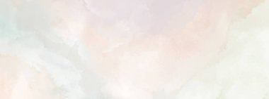 Yumuşak tonlu suluboya lekeleriyle tasarlanmış soyut yatay arkaplan, Vektör illüstrasyonu