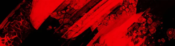 Sfondo Pennellata Inchiostro Rosso Nero Elemento Jdesign Illustrazione Vettoriale Delle — Vettoriale Stock