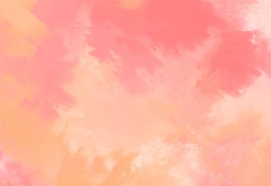 Soyut Pembe Mercan Turuncu Boya Arkaplanı. Pankart unsuru tasarla. Vektör illüstrasyonu