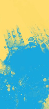 Soyut Mavi Sarı Boya Ukrayna tarzı arka plan. Ukrayna renk tasarım afişi ögesi. Vektör illüstrasyonu