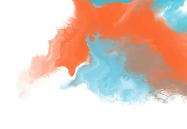 Astratto Blu Arancio Colore Sfondo Pittura Disegno Illustrazione Vettoriale — Vettoriale Stock