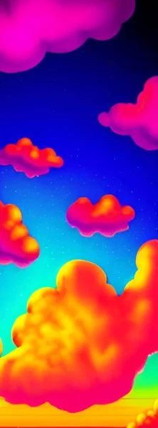 Trendige Helle Wolke Flüssige Farbe Tolles Design Für Jeden Zweck — Stockvektor