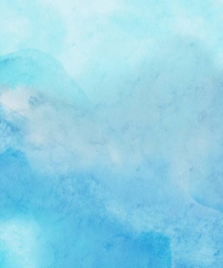 Soyut mavi suluboya arka plan. Pankart unsuru tasarla. Vektör illüstrasyonu