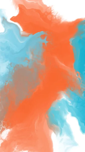 Abstrato Azul Cor Laranja Design Pintura Fundo Ilustração Vetorial —  Vetores de Stock