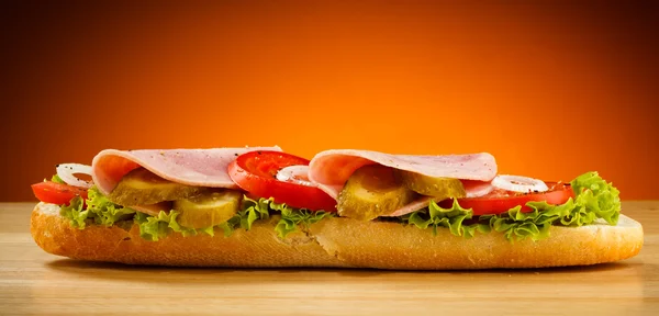 Длинные бутерброды — стоковое фото