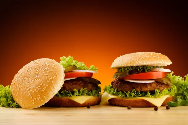 Stor hamburger - Stock-foto