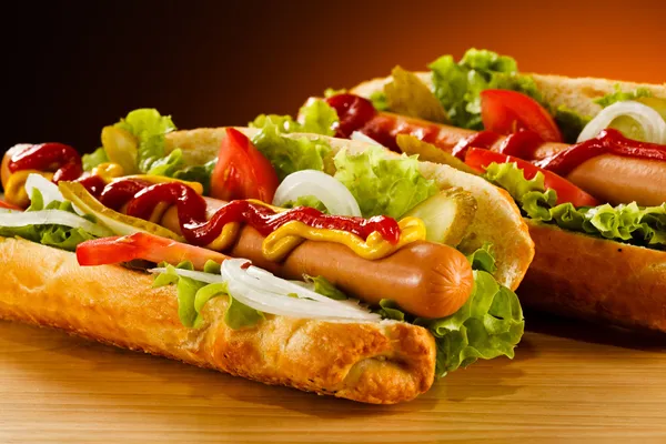 Hot dogi — Zdjęcie stockowe