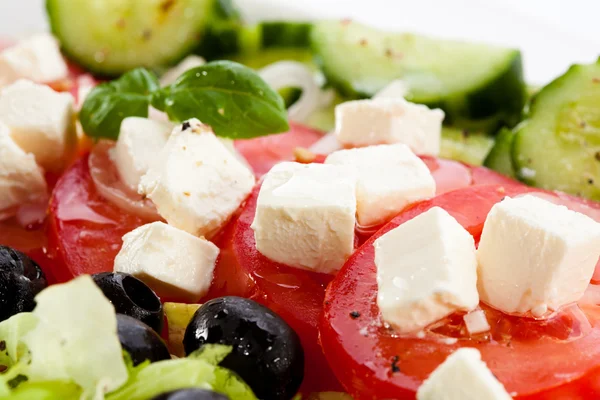 Salada de legumes com queijo — Fotografia de Stock