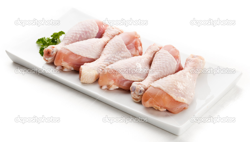 Cuisse De Porc Cru Sur Fond Blanc Photographie Gbh007 C 31706523