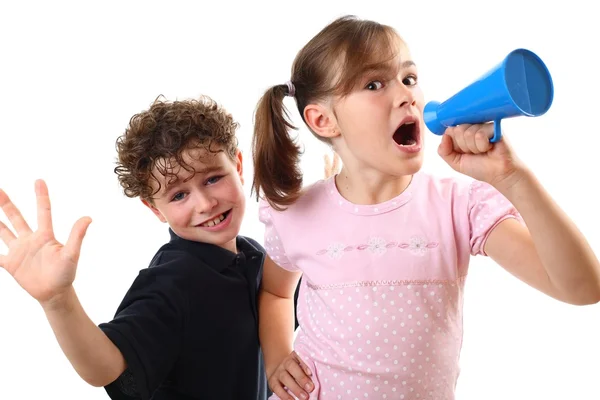 Mädchen und Junge — Stockfoto