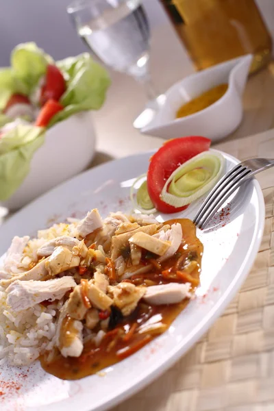 Chicken with Rice — Stock Photo, Image