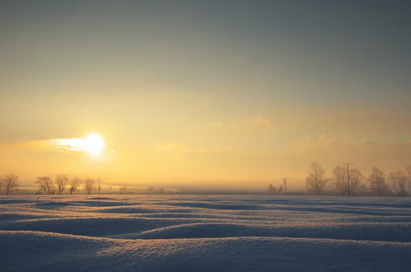 Paesaggio invernale — Foto Stock