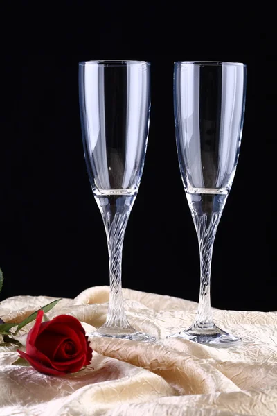 Two Champagne glasses — Stock Photo, Image