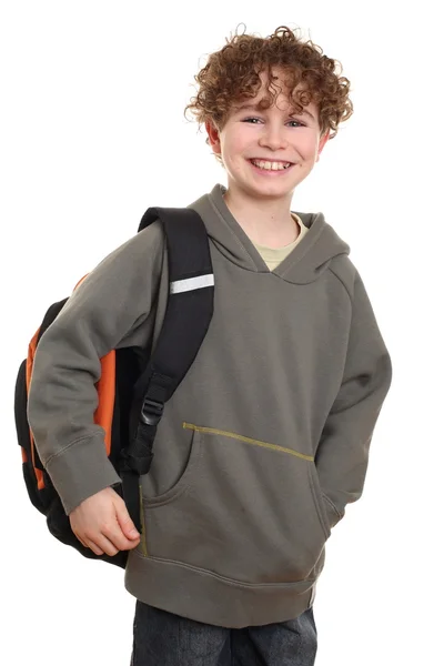 Boy going to school — Stock Photo, Image