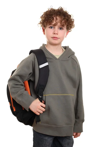 Boy going to school — Stock Photo, Image