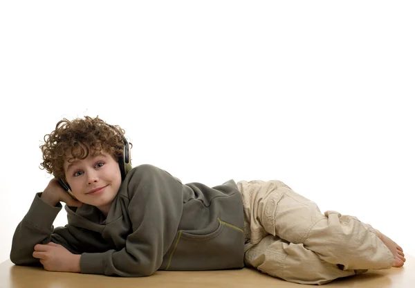 Boy laying — Stock Photo, Image