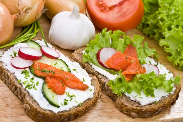 Sanduíche saudável — Fotografia de Stock