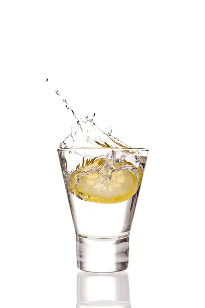 Lemon splashing — Stock Photo, Image