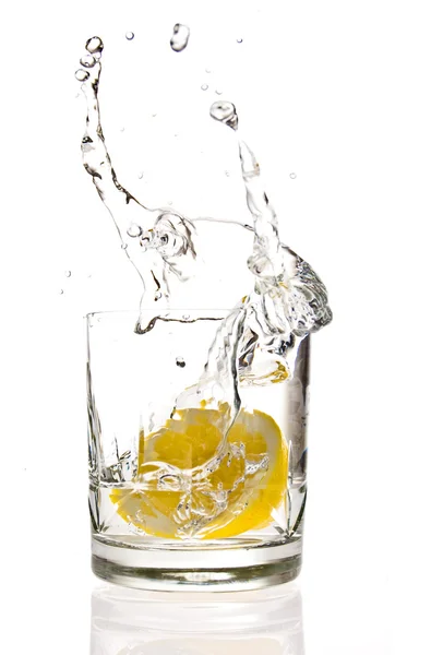 Lemon splashing — Stock Photo, Image