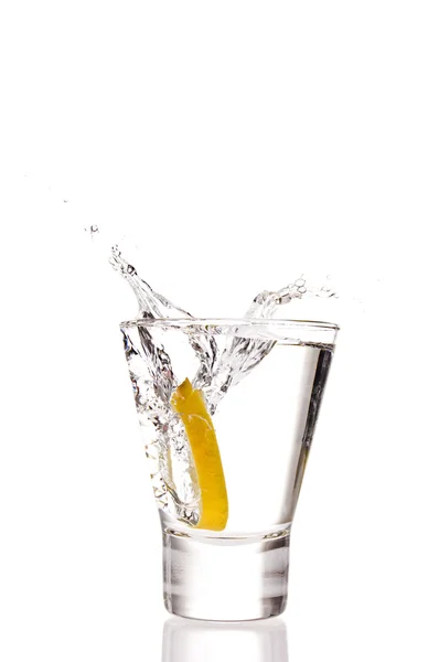 Lemon splashing — Stock Photo, Image