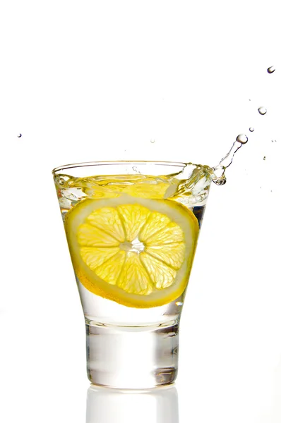 Salpicaduras de limón — Foto de Stock